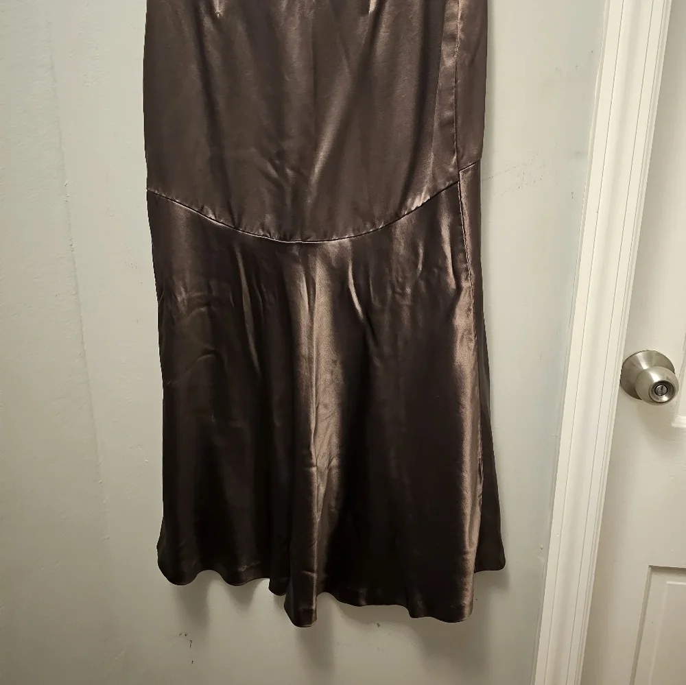 Hennes Collection Silk Vintage Midi Skirt.
